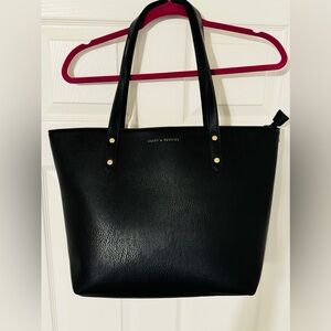 Poppy & Peonies Go-Getter Tote (Black)
